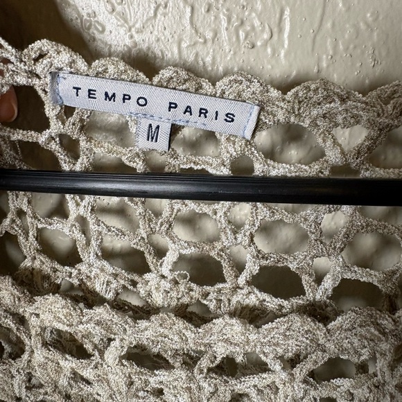 Tempo Paris Textured Knit Top in Cream - Picture 5 of 6